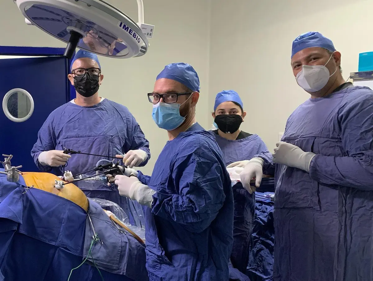 US-trained surgical team in the operating room